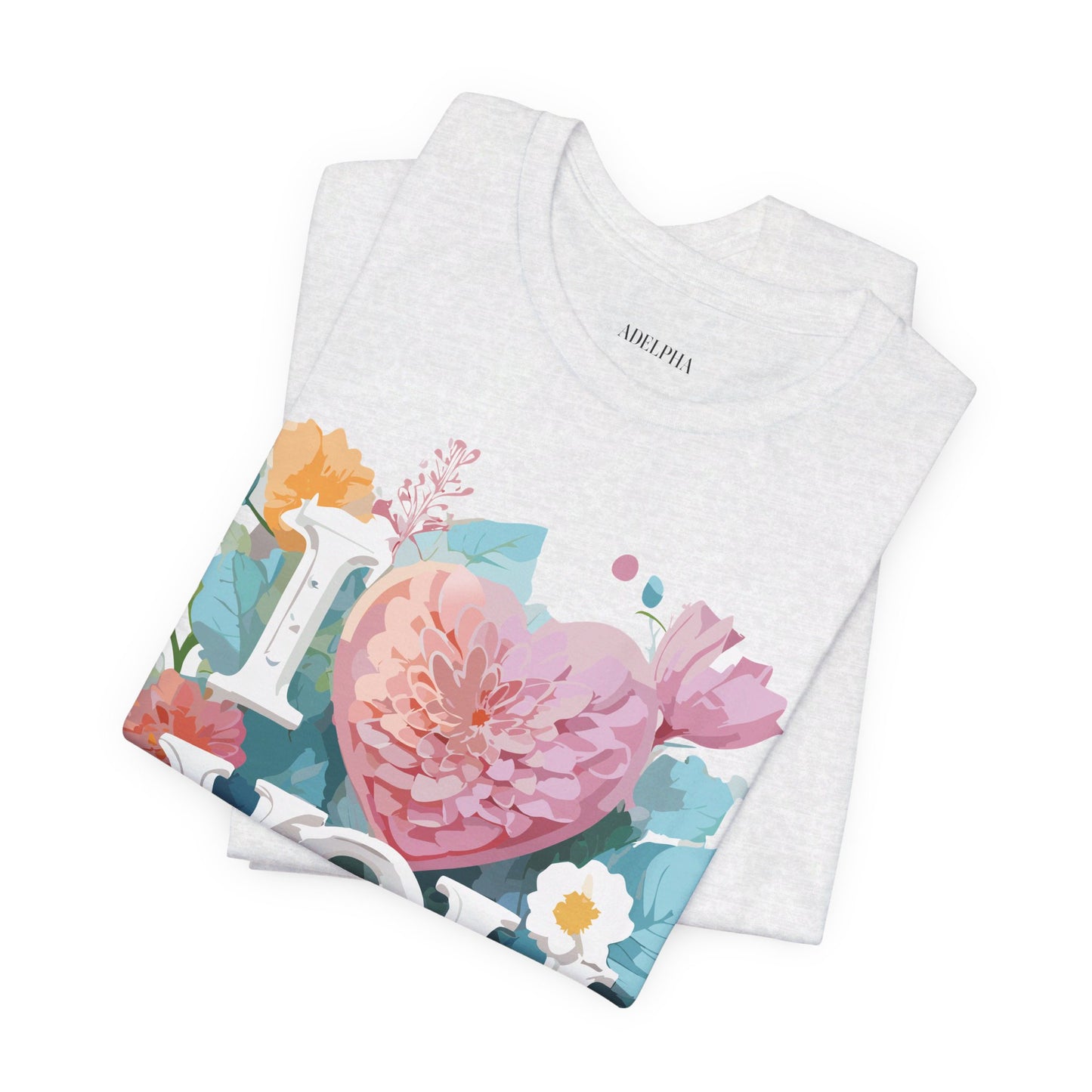 Natural Cotton Tee Shirt - Love story Collection