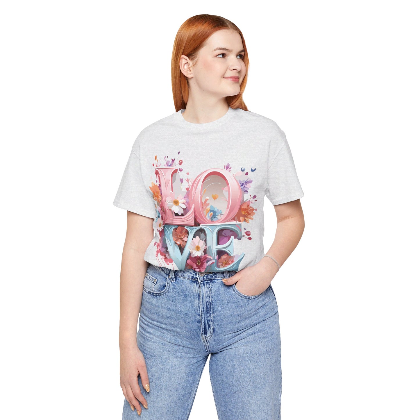 T-Shirt aus natürlicher Baumwolle – Love Story-Kollektion