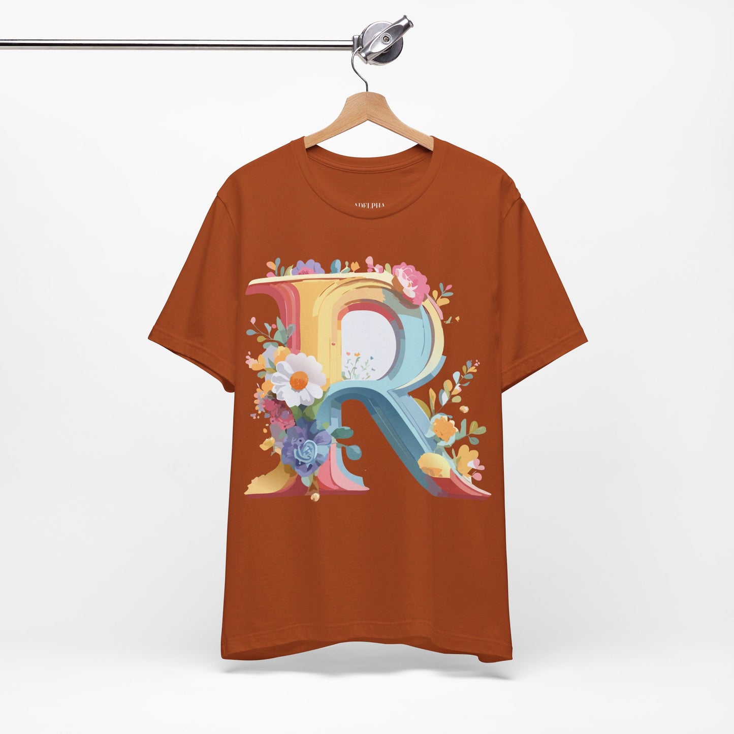 T-shirt en coton naturel - Collection Lettres - R