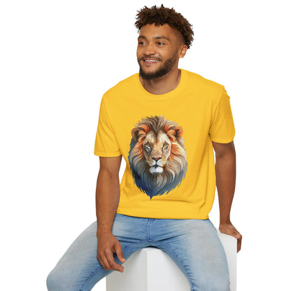 Gildan Lion Graphic Short Sleeve Softstyle Tee 100 Percent Cotton