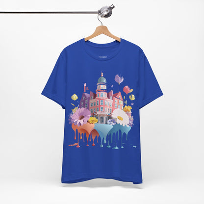 Natural Cotton Tee Shirt - Beautiful Places Collection - Amsterdam Printify