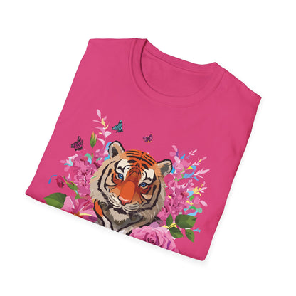 Tiger Shirt Unisex Gildan Softstyle Cotton Tee 100 Percent Ring Spun Comfort