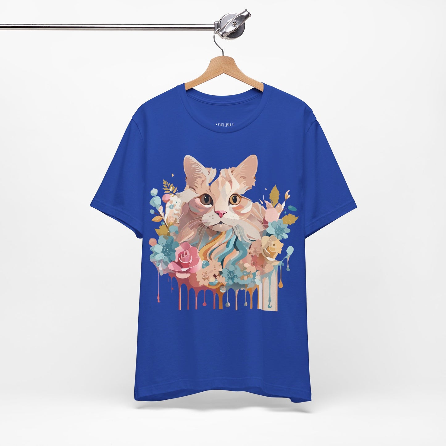 T-Shirt aus natürlicher Baumwolle mit Katze