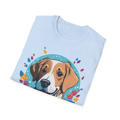 Unisex Dog Shirt Animal Print Tee Gildan Softstyle 64000 Cotton