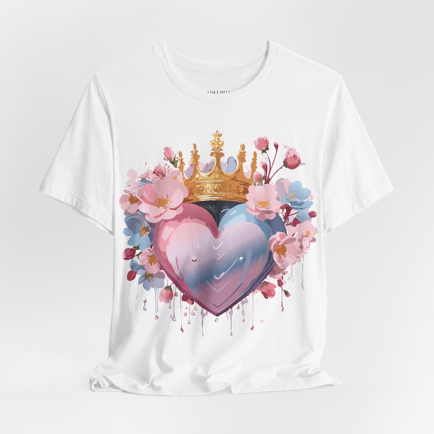 T-Shirt aus natürlicher Baumwolle – Love Story-Kollektion