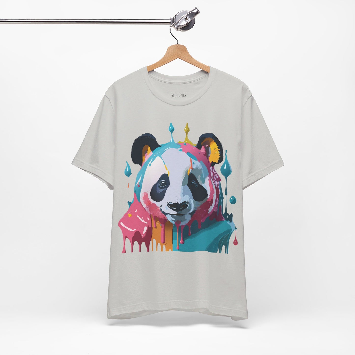 T-Shirt aus natürlicher Baumwolle mit Panda