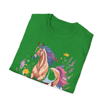 Horse Shirt Unisex Softstyle 64000 Cotton Tee Gildan 100 Percent Ring Spun