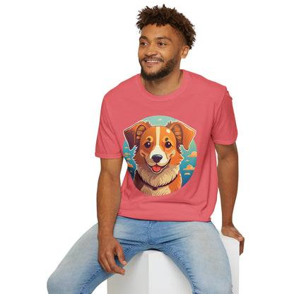 Dog Shirt Unisex Animal Tee One Hundred Percent Cotton Softstyle Gildan 64000