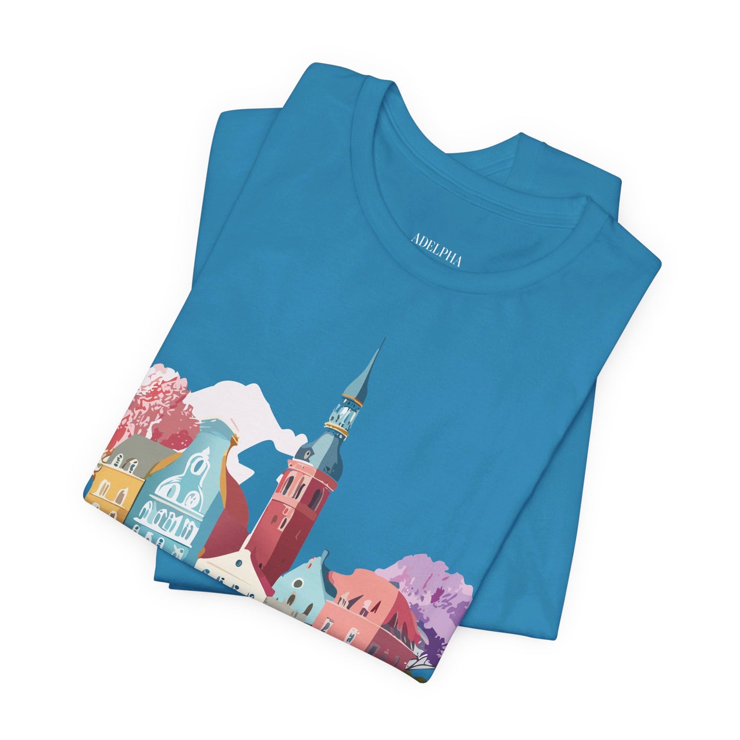 Natural Cotton Tee Shirt - Beautiful Places Collection - Warnemünde and Rostock - Germany