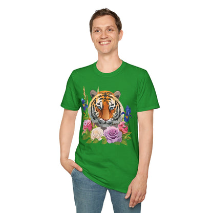 Unisex Tiger Shirt Softstyle Graphic Tee 100 Percent Cotton Apparel