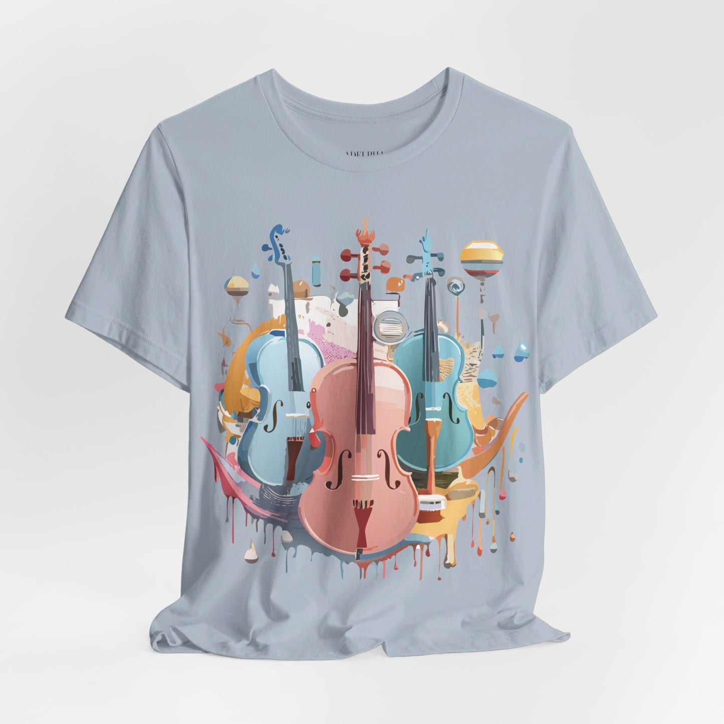 T-Shirt aus natürlicher Baumwolle – Musikkollektion