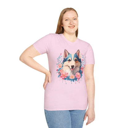 Dog Shirt Unisex Animal Tee Softstyle Cotton Lightweight Breathable
