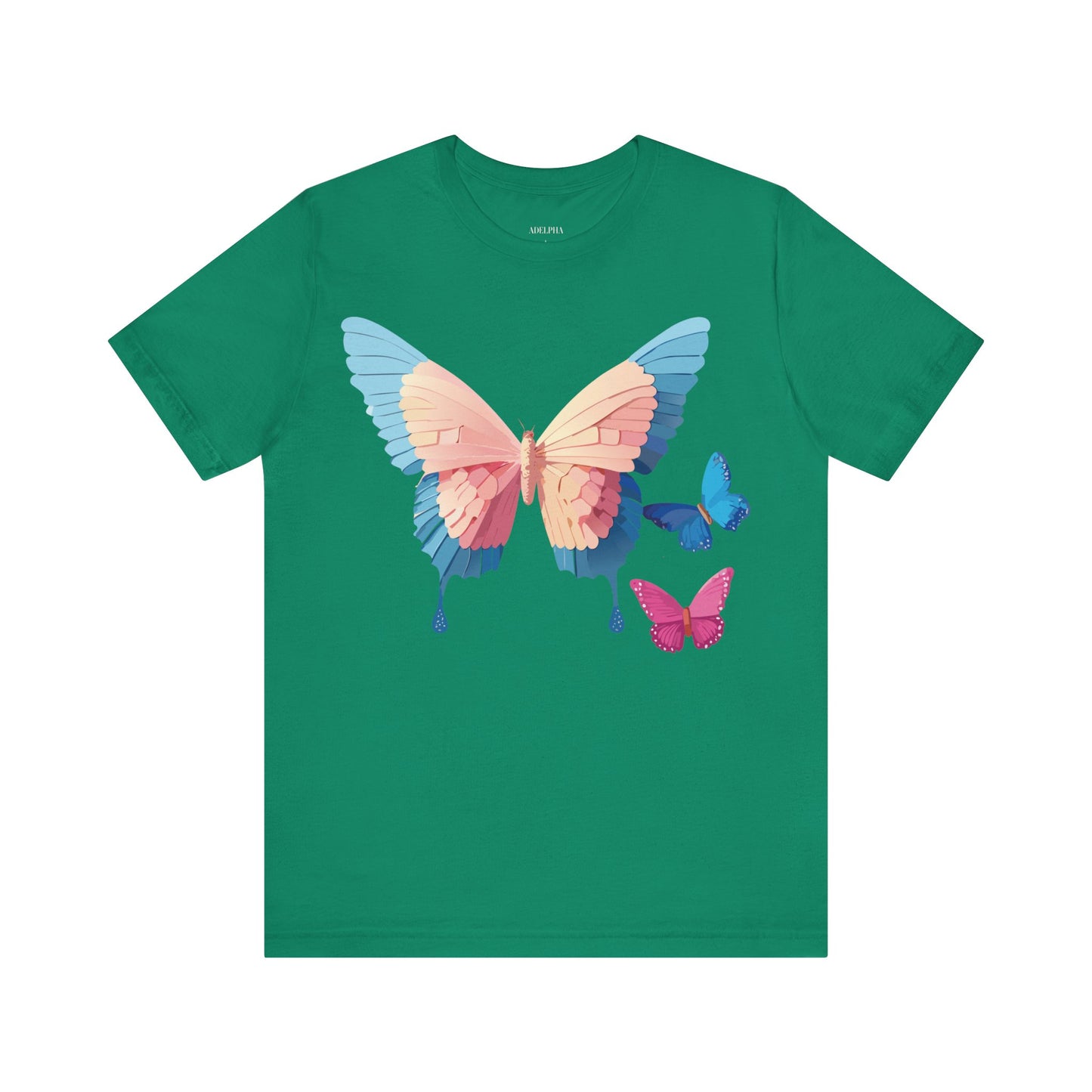 T-shirt en coton naturel avec papillon