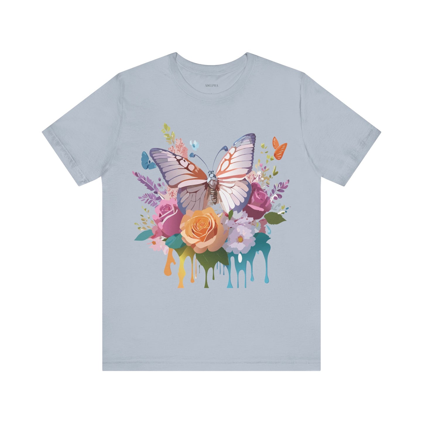 T-shirt en coton naturel avec papillon