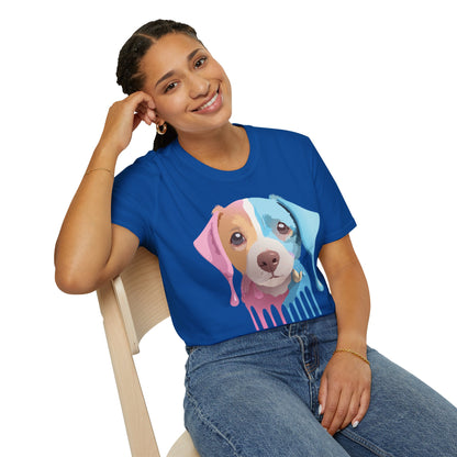Unisex Dog Shirt Animal Tee Gildan Softstyle 64000 Cotton Tee