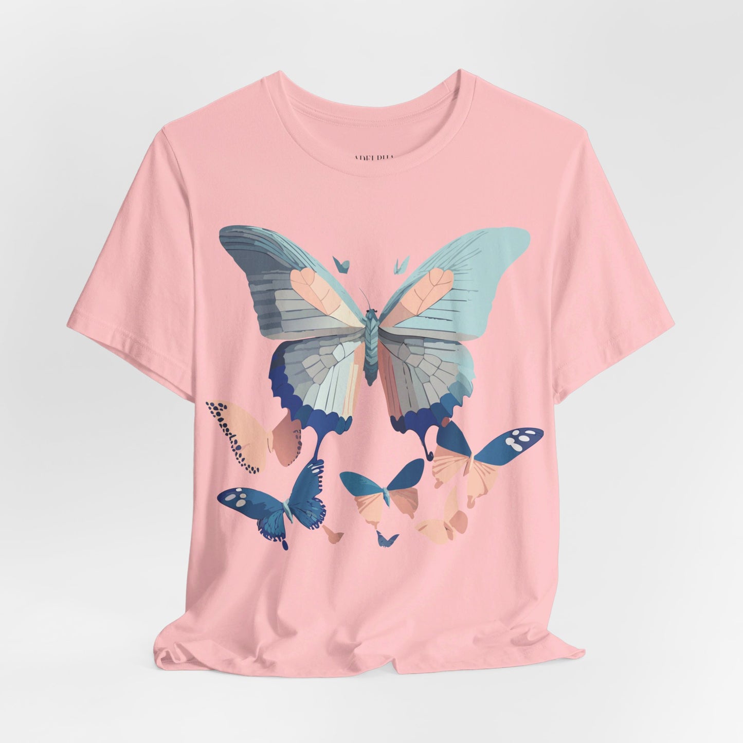 T-shirt en coton naturel avec papillon