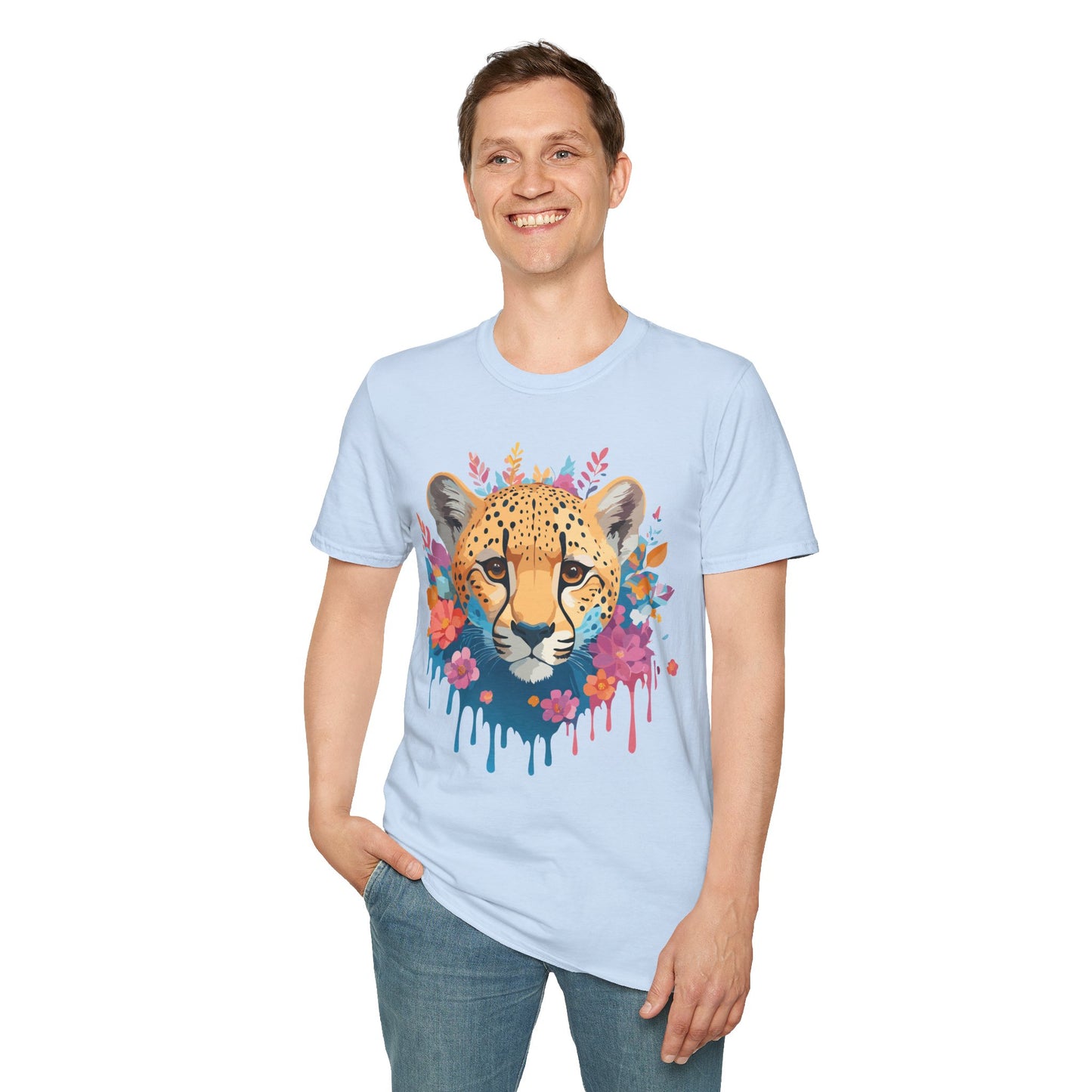 Cheetah Shirt, Shirt with Cheetah, Cheetah Tee, Shirt with Animals