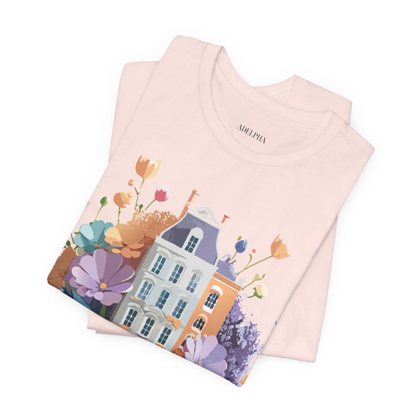 Natural Cotton Tee Shirt - Beautiful Places Collection - Amsterdam