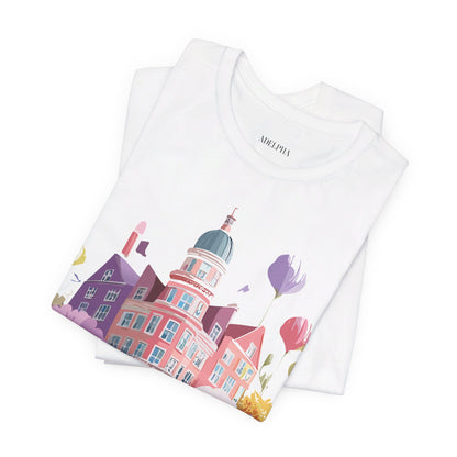 Natural Cotton Tee Shirt - Beautiful Places Collection - Amsterdam Printify