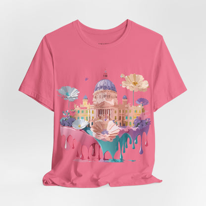 Natural Cotton Tee Shirt - Beautiful Places Collection - Madrid Printify