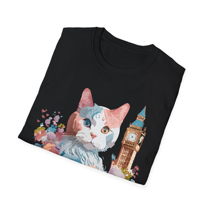 Cat Shirt Unisex Tee Softstyle 64000 Gildan Ring Spun Cotton