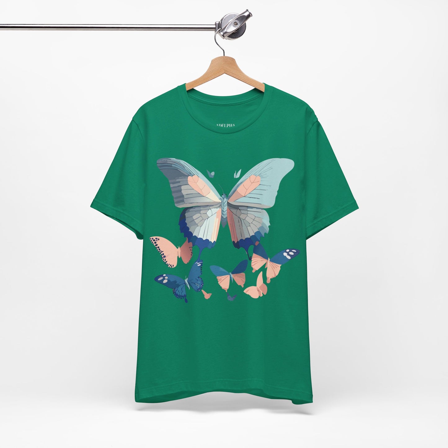 T-shirt en coton naturel avec papillon