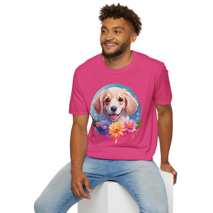 Unisex Dog Shirt Animal Tee Gildan Softstyle 64000 100 Percent Cotton