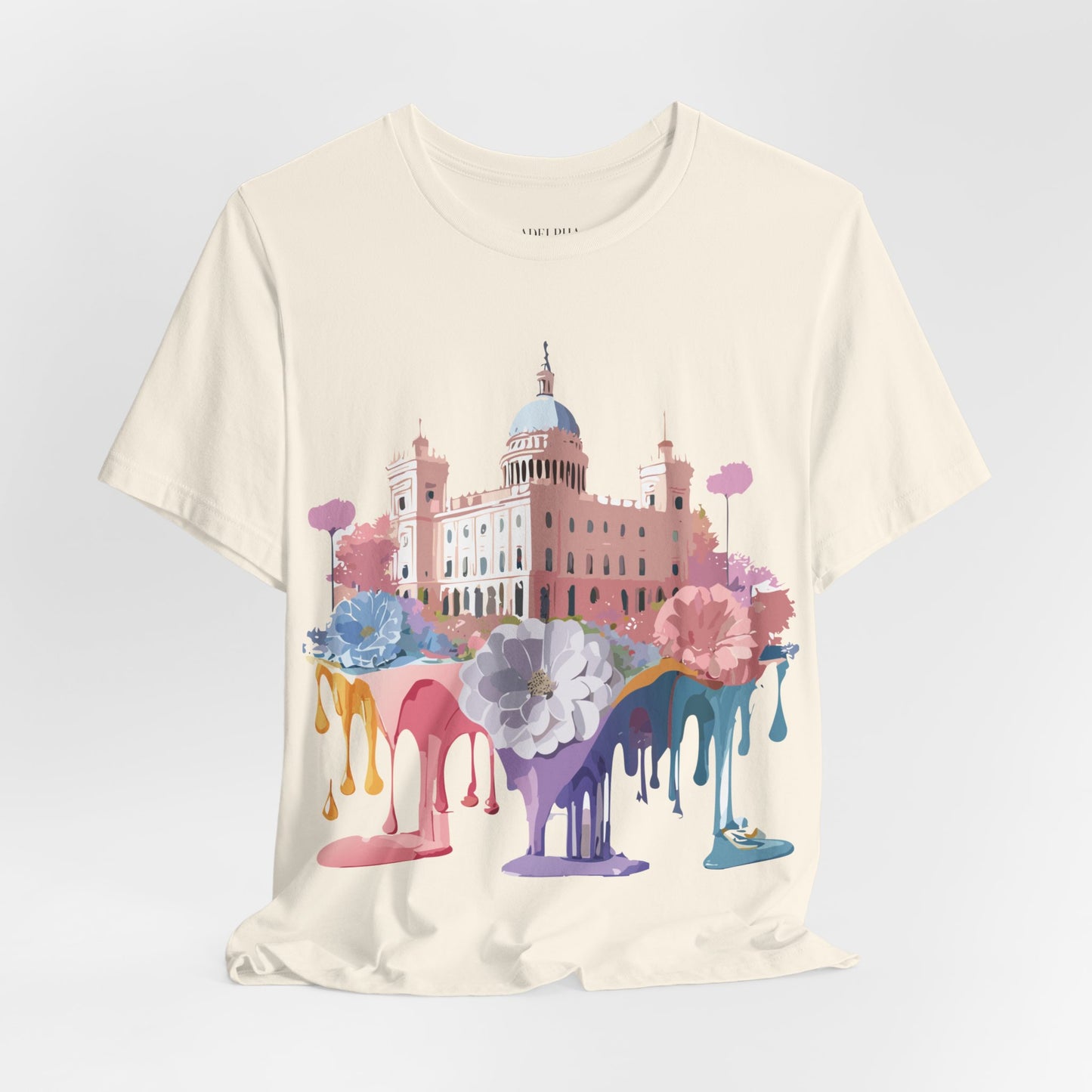 Natural Cotton Tee Shirt - Beautiful Places Collection - Madrid