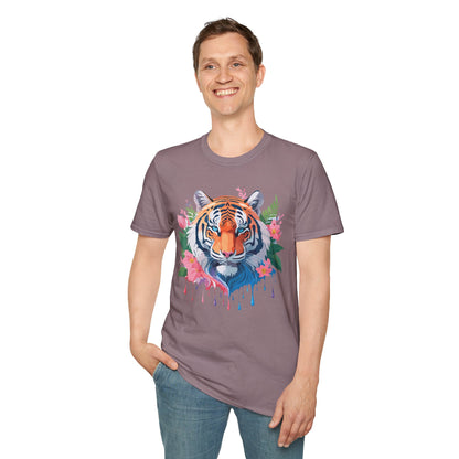 Tiger Shirt Unisex Animal Tee Softstyle Gildan 64000 Cotton Tee