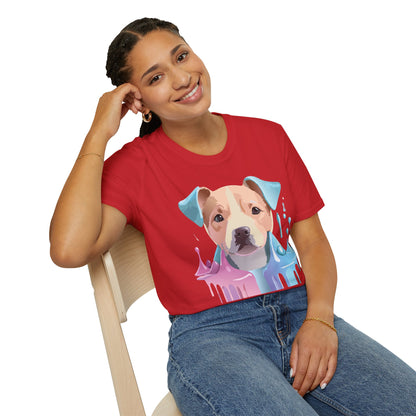 Dog Shirt Unisex Animal Tee Softstyle Gildan 64000 Cotton Tee