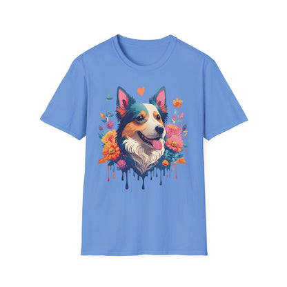 Animal Print Dog Shirt Unisex Softstyle Cotton Tee For Pet Lovers