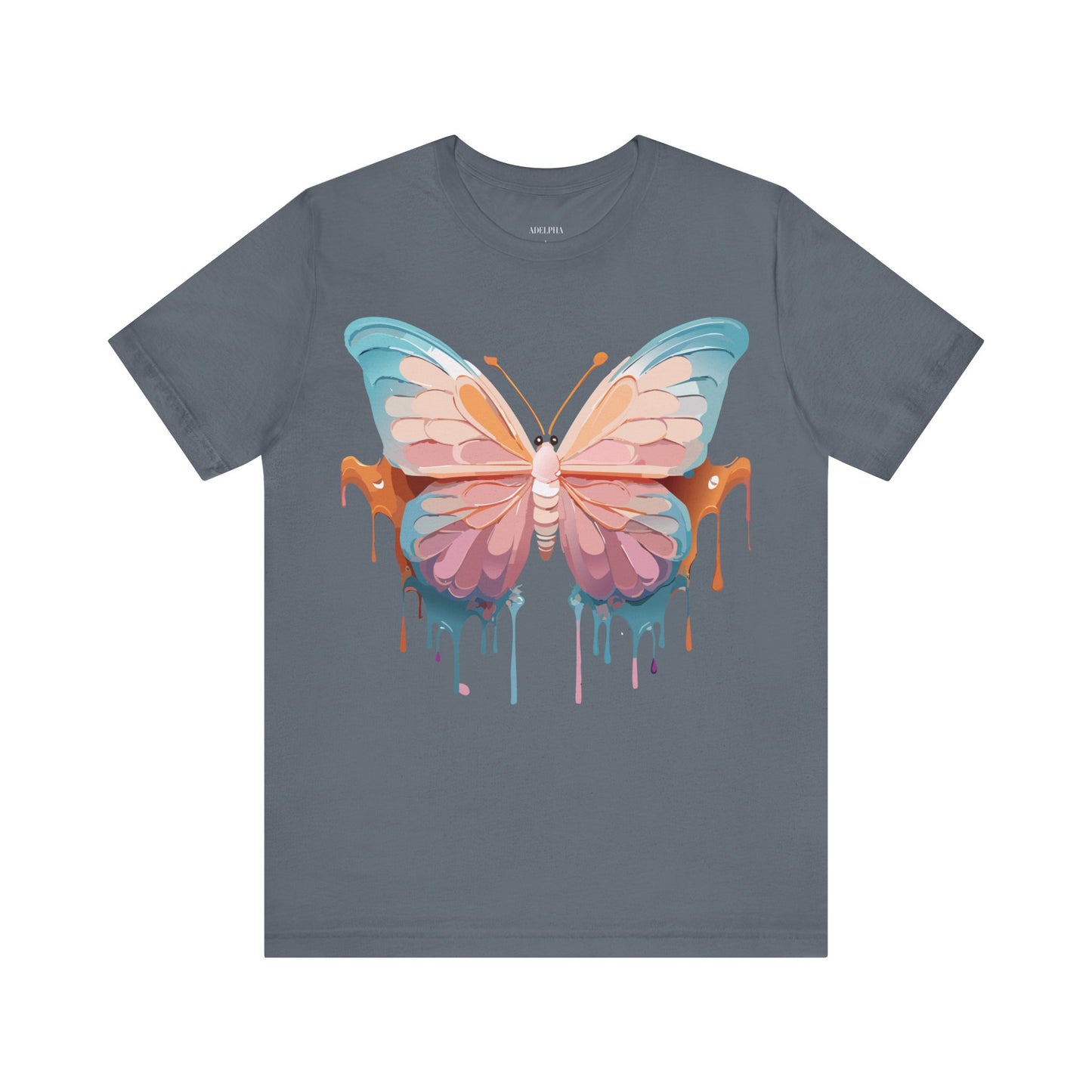 T-Shirt aus natürlicher Baumwolle mit Schmetterling