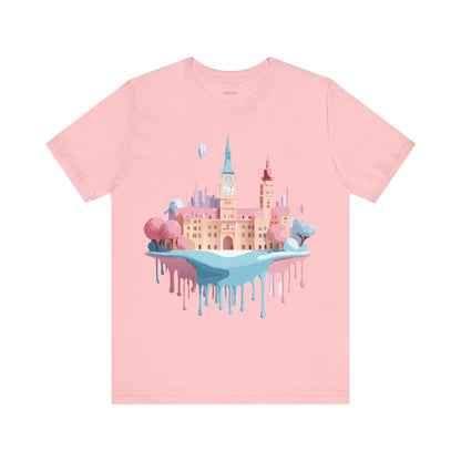 Natural Cotton Tee Shirt - Beautiful Places Collection - Prague Printify
