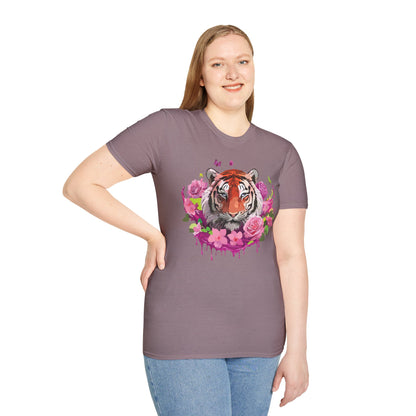 Tiger Shirt Unisex Tee Gildan Softstyle 64000 Ring Spun Cotton