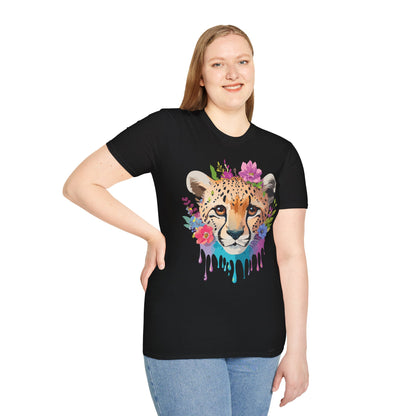 Cheetah Print Unisex Softstyle T Shirt Gildan 64000 Tee For Everyday Comfort