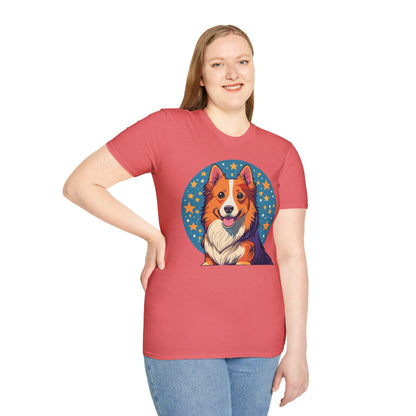 Unisex Dog Shirt Animal Print Tee Gildan Softstyle 64000 Tee