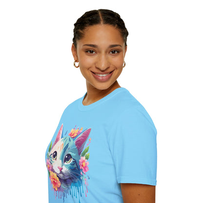 Cat Shirt Unisex Cat Lover Tee Premium Gildan Softstyle 64000 Lightweight