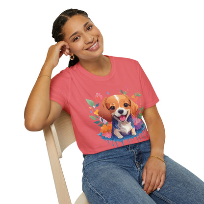 Dog Shirt Animal Print Tee Unisex Gildan Softstyle 64000 Cotton Tee