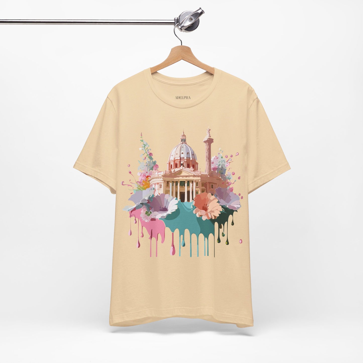 Natural Cotton Tee Shirt - Beautiful Places Collection - Rome