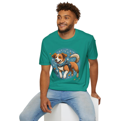 Unisex Dog And Animal Print Shirt Gildan Softstyle 64000 Tee