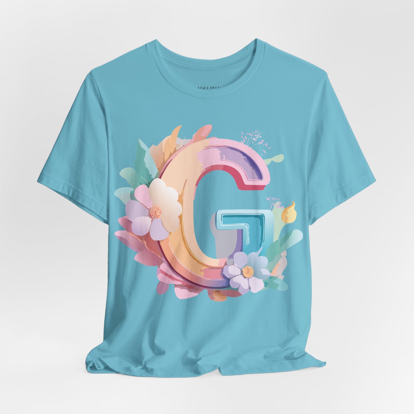 Natural Cotton Tee Shirt - Letters Collection - G