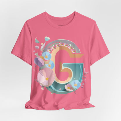 Natural Cotton Tee Shirt - Letters Collection - G Printify