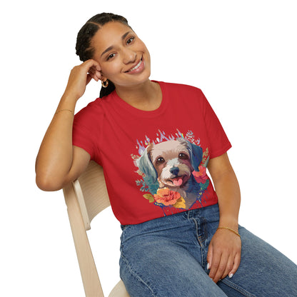 Dog Shirt Unisex Animal Tee Gildan Softstyle 64000 Short Sleeve Tee