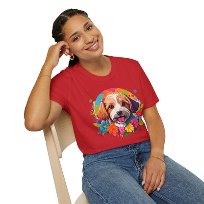 Unisex Dog Shirt Softstyle Cotton Tee Gildan 64000 Animal Tee