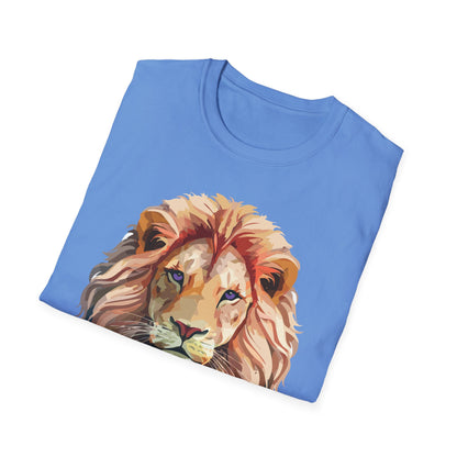 Lion Shirt Unisex Animal Tee Ring Spun Cotton Softstyle Tee Gildan