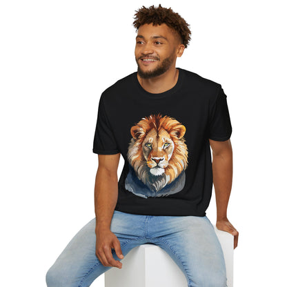 Lion Shirt Unisex Animal Tee Gildan Softstyle 64000 100 Percent Ring Spun Cotton