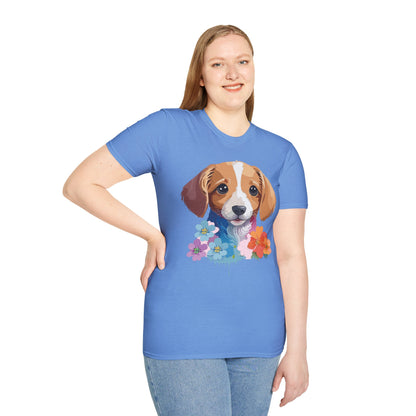 Unisex Dog Shirt Animal Graphic Tee Soft Cotton Gildan 64000