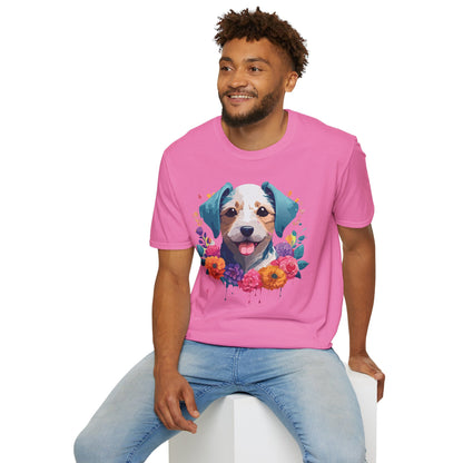 Dog Shirt Unisex Animal Short Sleeve Tee Gildan Softstyle 64000 Cotton Tee