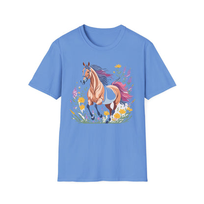 Horse Shirt Unisex Softstyle 64000 Cotton Tee Gildan 100 Percent Ring Spun