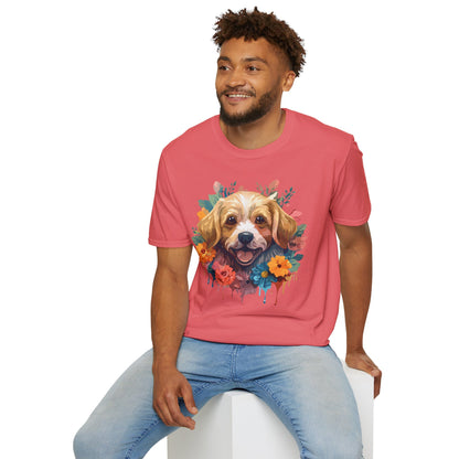 Dog Shirt Unisex Animal Tee Softstyle 64000 Gildan Cotton Tee